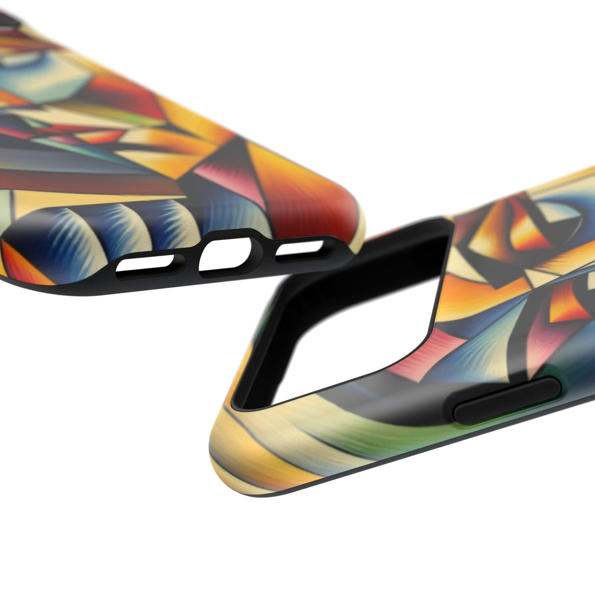 Abstract Cubist Face Phone Case — Impact‑Resistant Artistic iPhone Cover