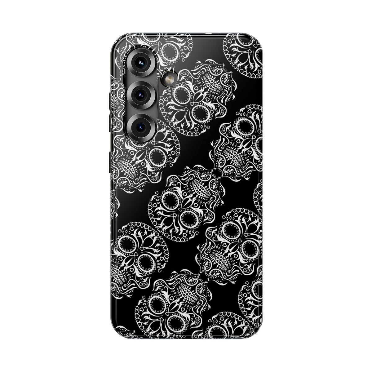 Skull Pattern Black & White Gothic Tough Cases for iPhone