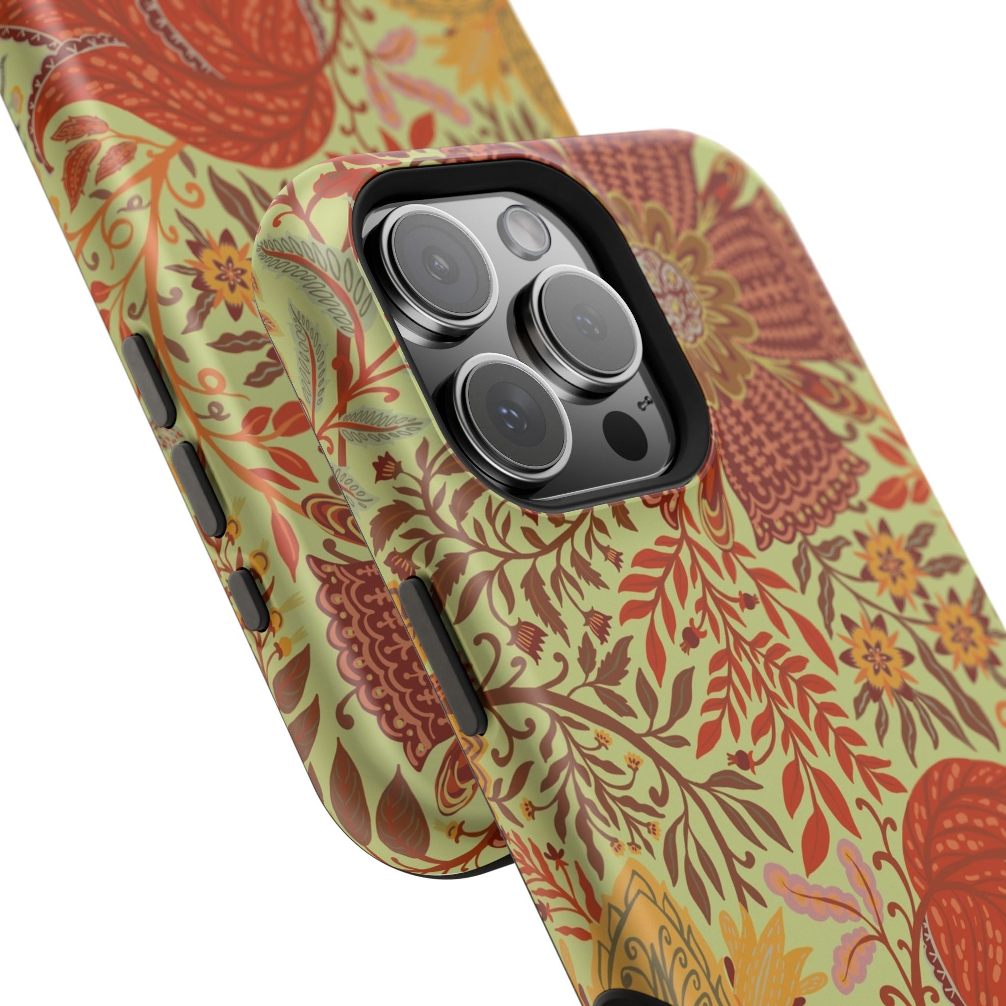 Floral Paisley Magnetic Impact-Resistant Phone Case