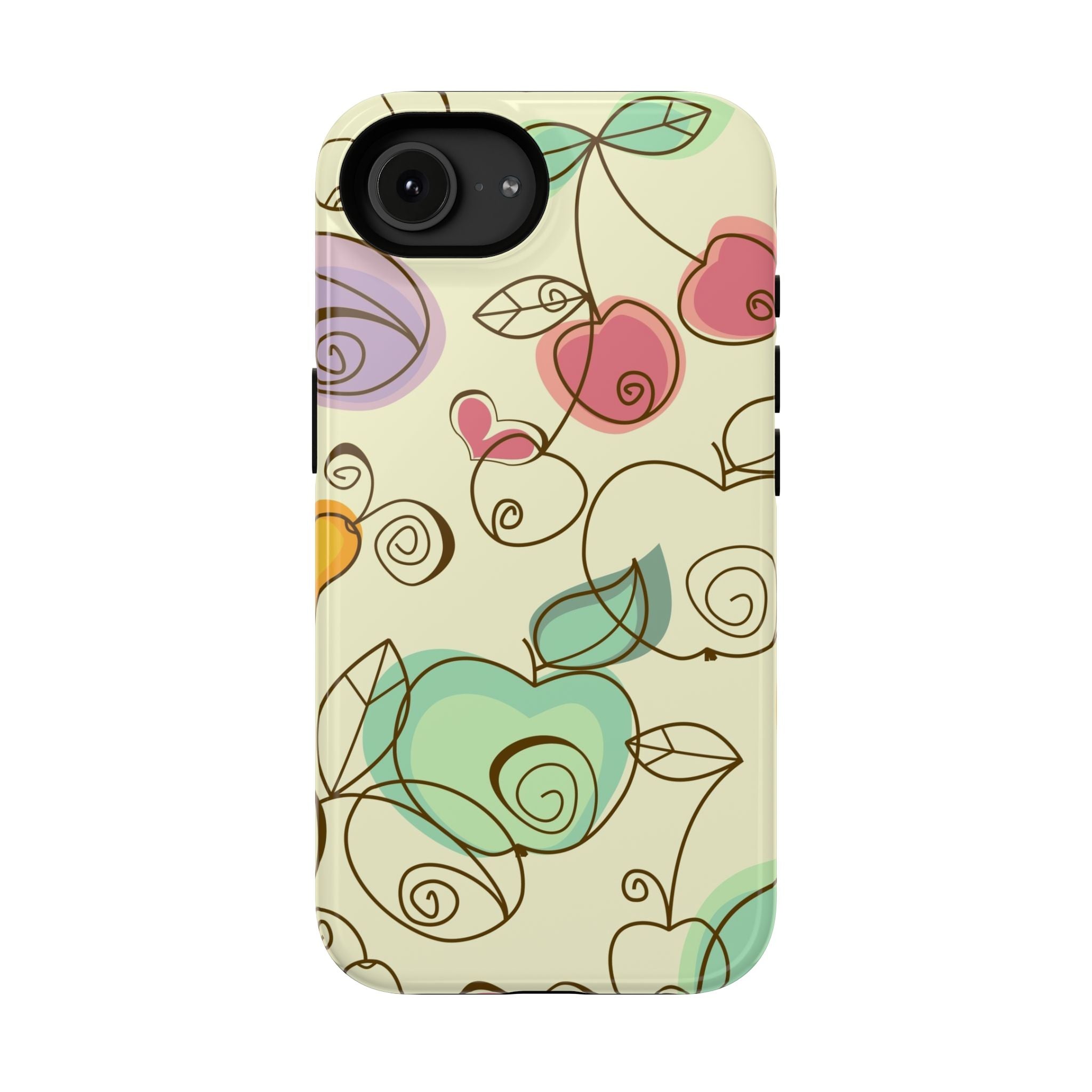 Colorful Floral Phone Case, Impact-Resistant