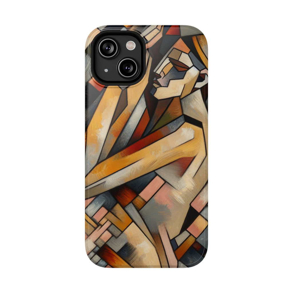 Impact Resistant Phone Case - Woman Abstract Design