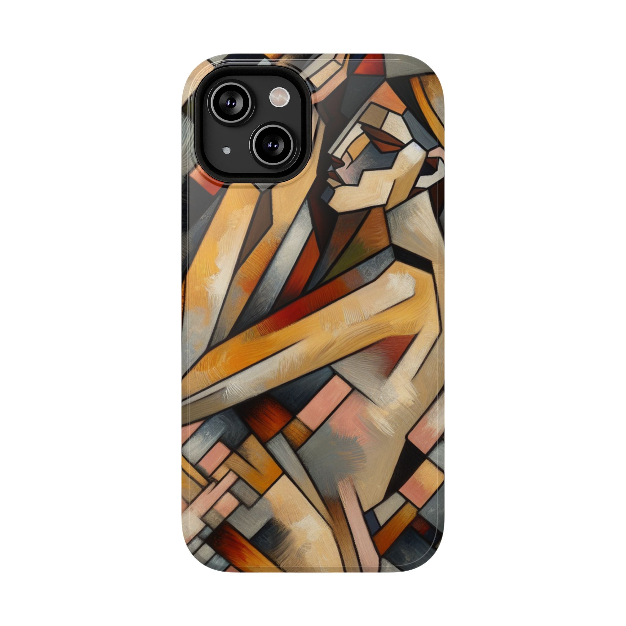 Impact Resistant Phone Case - Woman Abstract Design