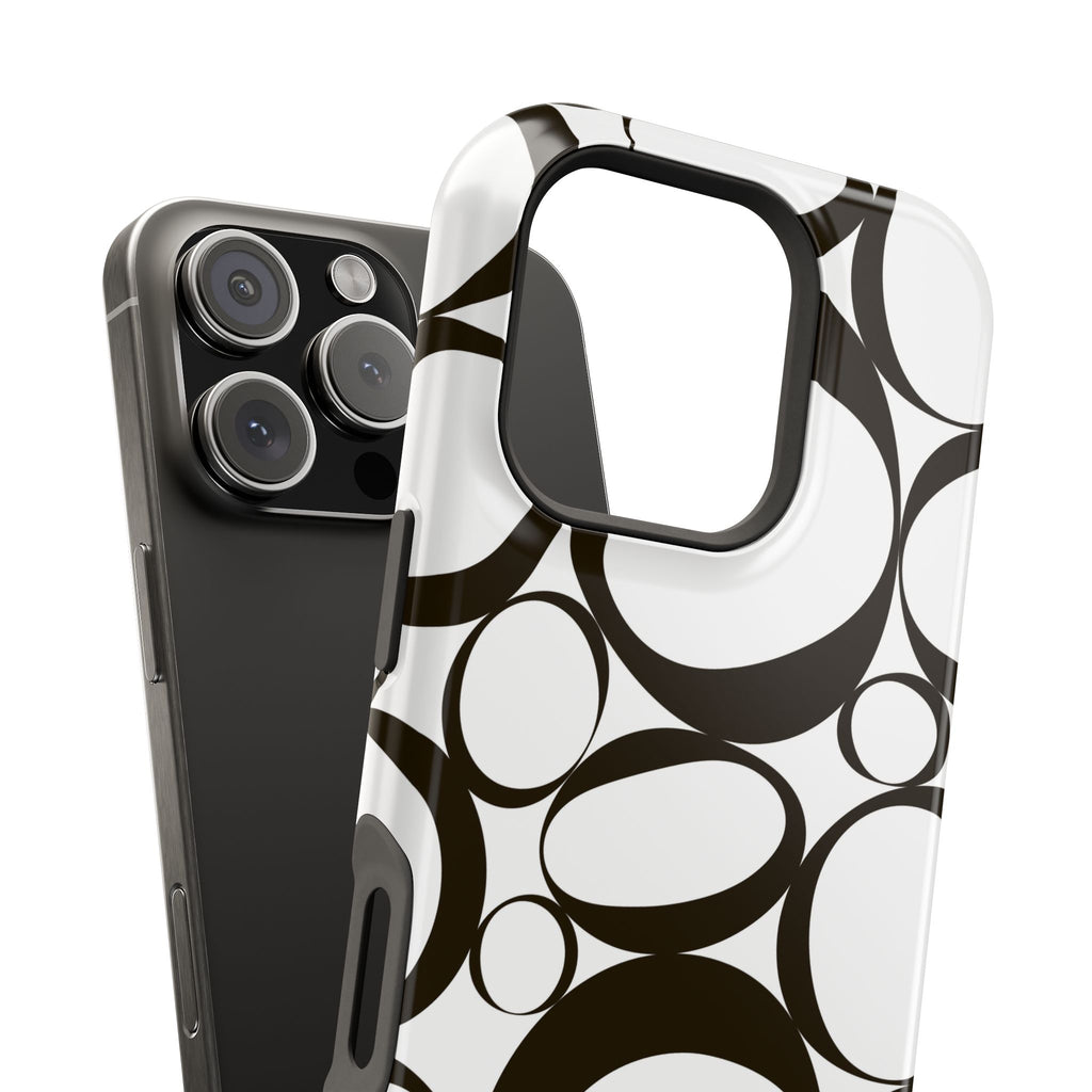 Black & White Impact-Resistant Phone Case - Durable