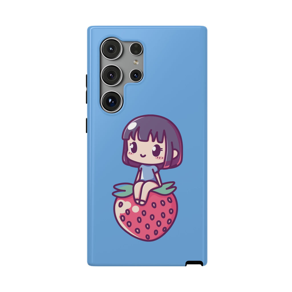 Cute Strawberry Girl Impact-Resistant Phone Case