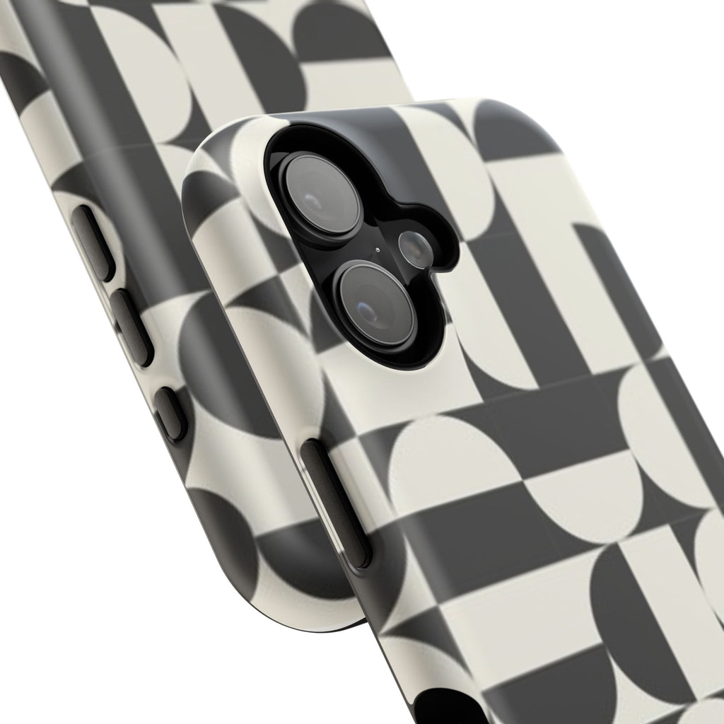 Black and White Design Impact-Resistant Case