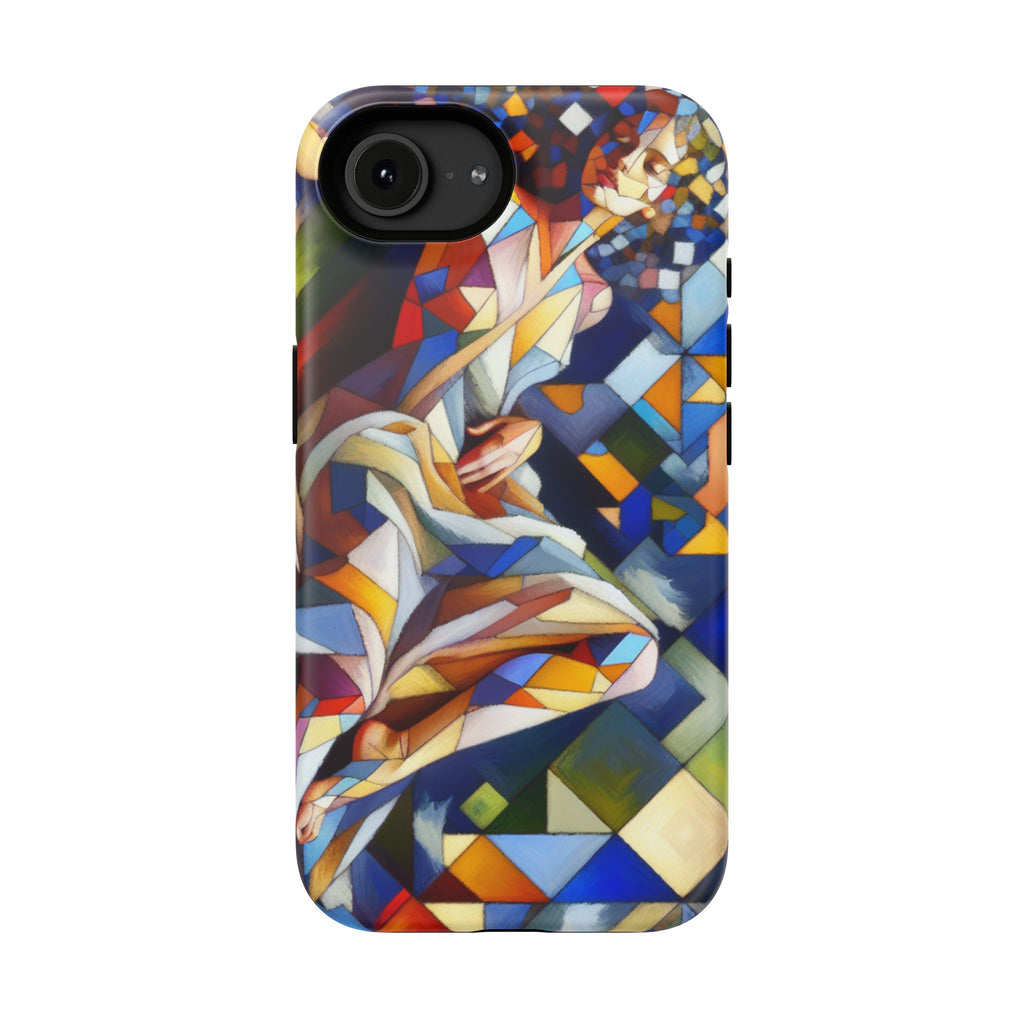 Abstract Stained Glass Dragon Impact Phone Case