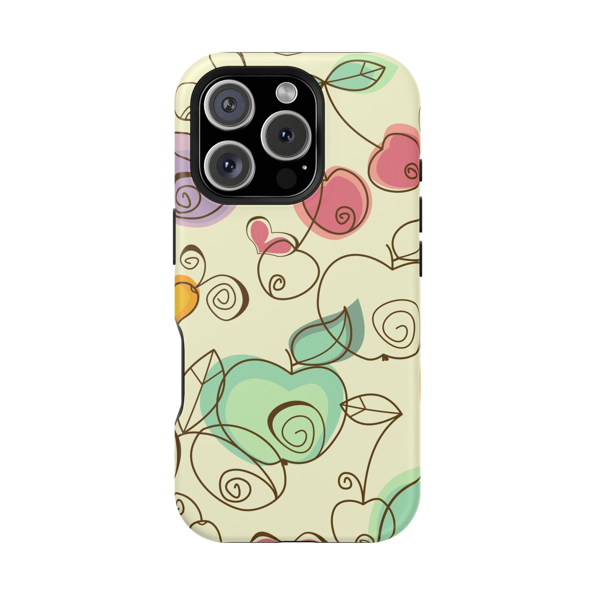 Colorful Floral Phone Case, Impact-Resistant