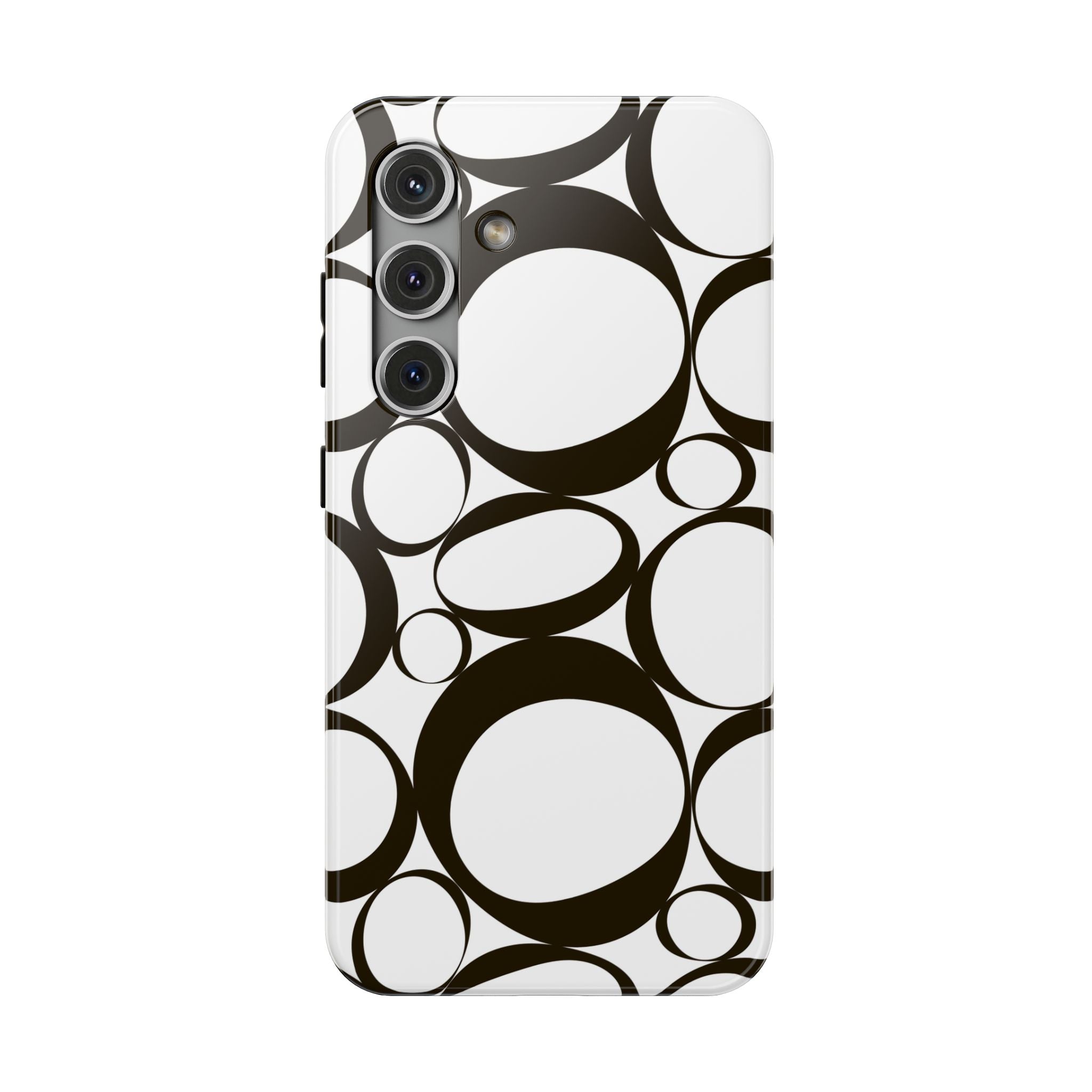 Black & White Impact-Resistant Phone Case - Durable