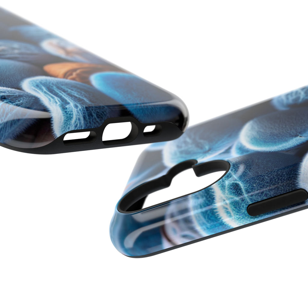 Phone Case — Blue Fuzzy Pods Impact-Resistant Protective Case