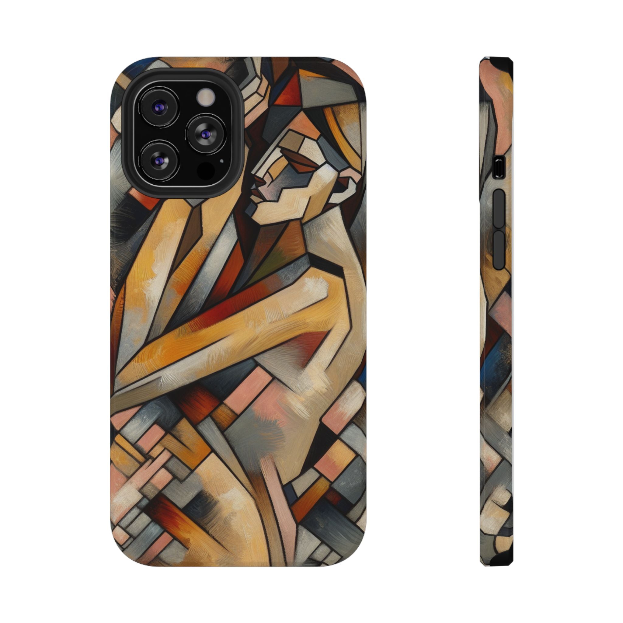 Impact Resistant Phone Case - Woman Abstract Design