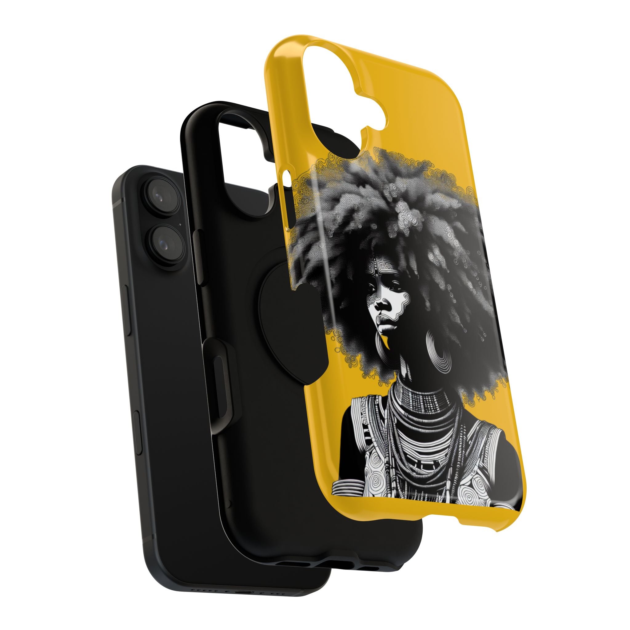 Bold African Art Impact Resistant  Phone Case