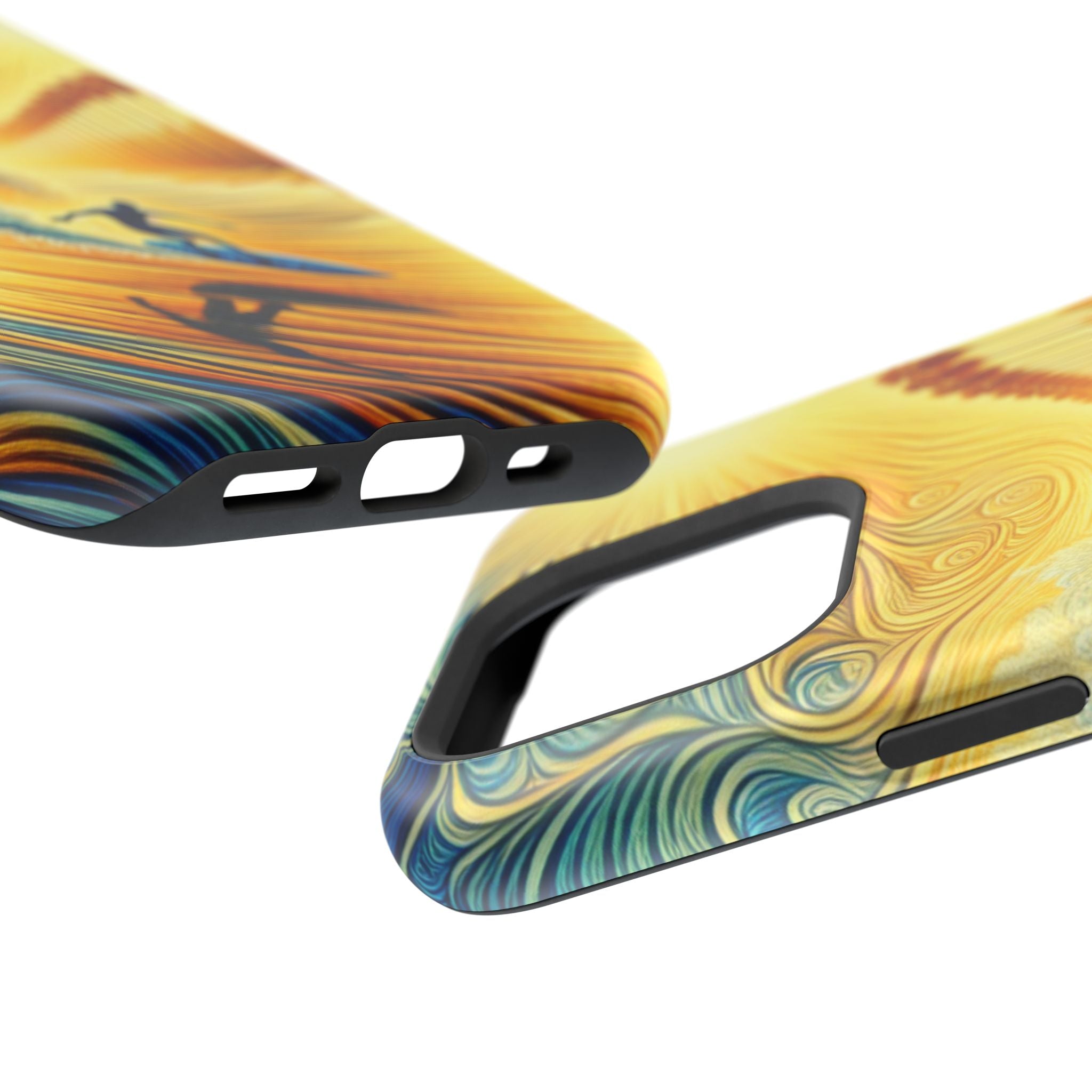 Surfing Impact Resistant Phone Case - Ocean Vibes, Phone Cover for Surfers, Beach Lovers