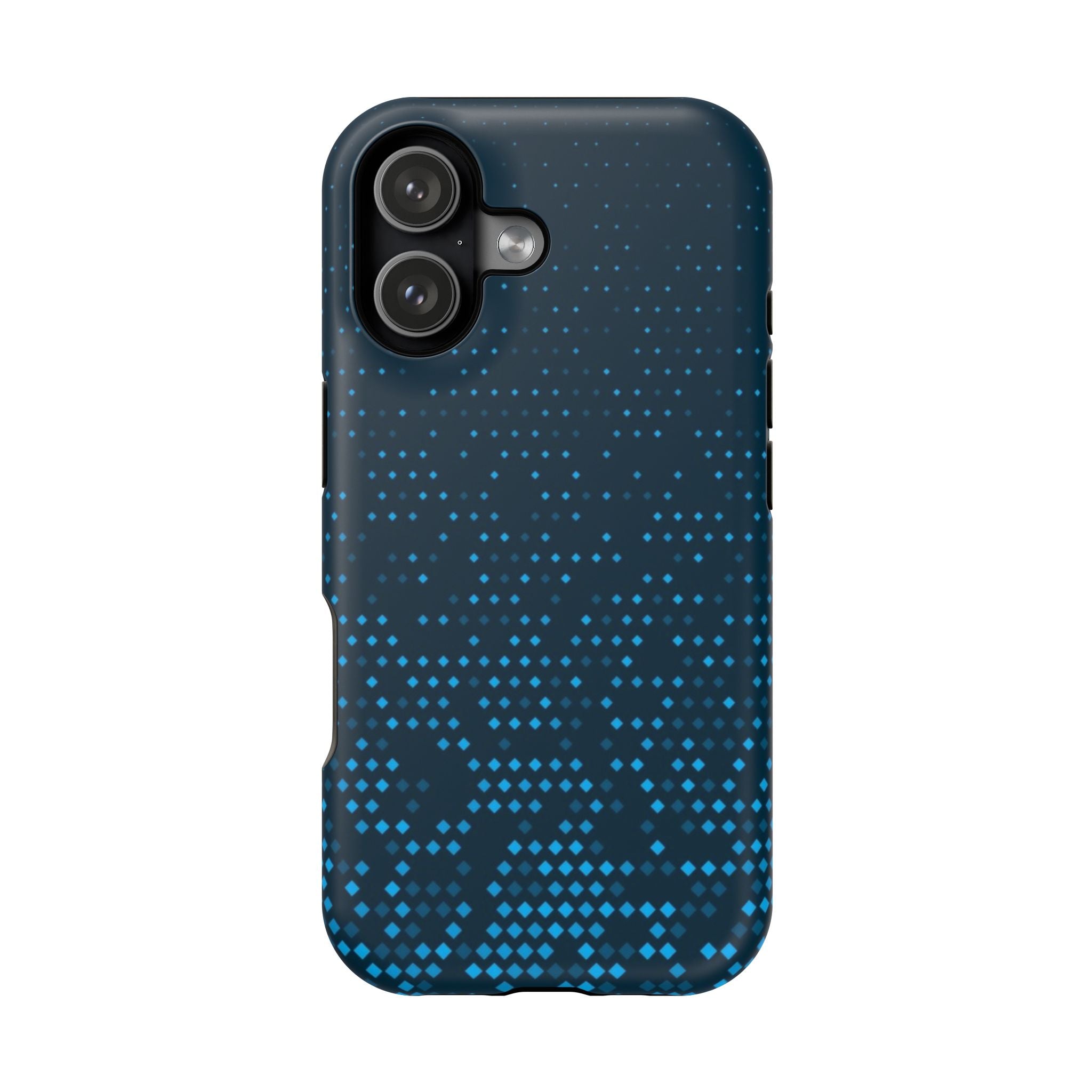 Blue Geometric Impact Resistant Phone Case