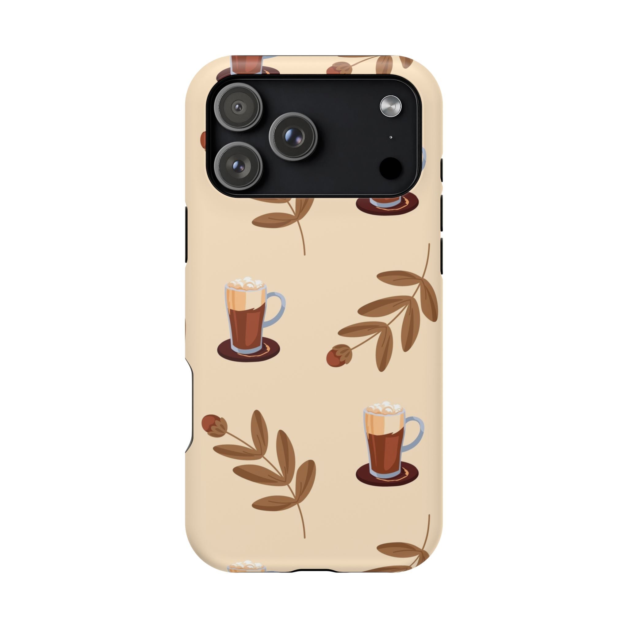 Stylish Coffee Phone Case, Impact-Resistant