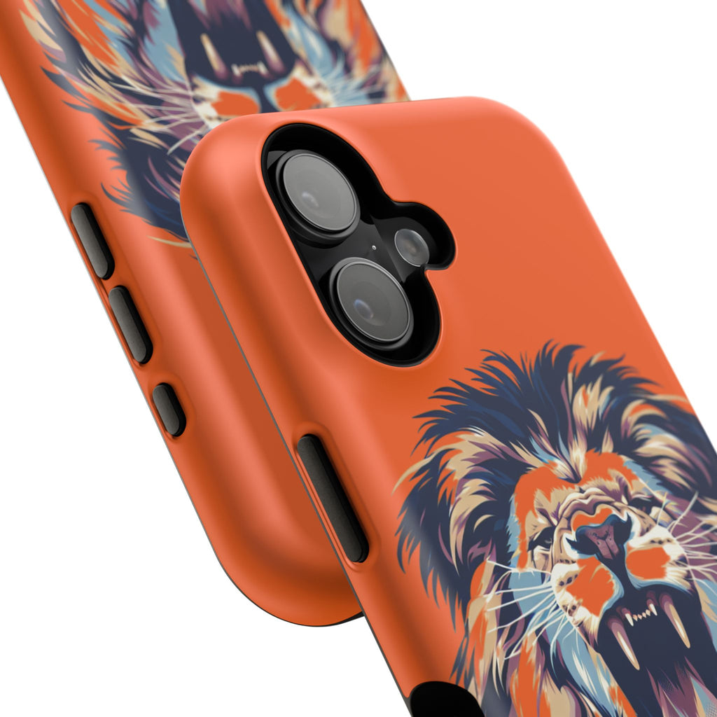 Roaring Lion Impact Phone Case — Shockproof Orange Protective Cover