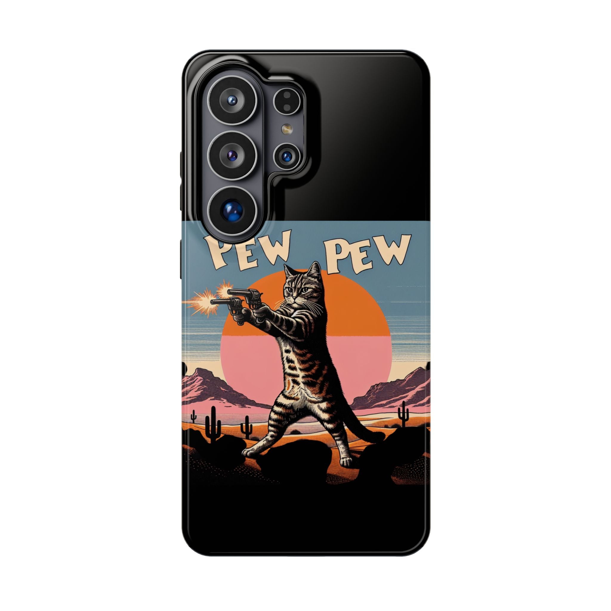 Impact Resistant Phone Case - Pew Pew Kitty