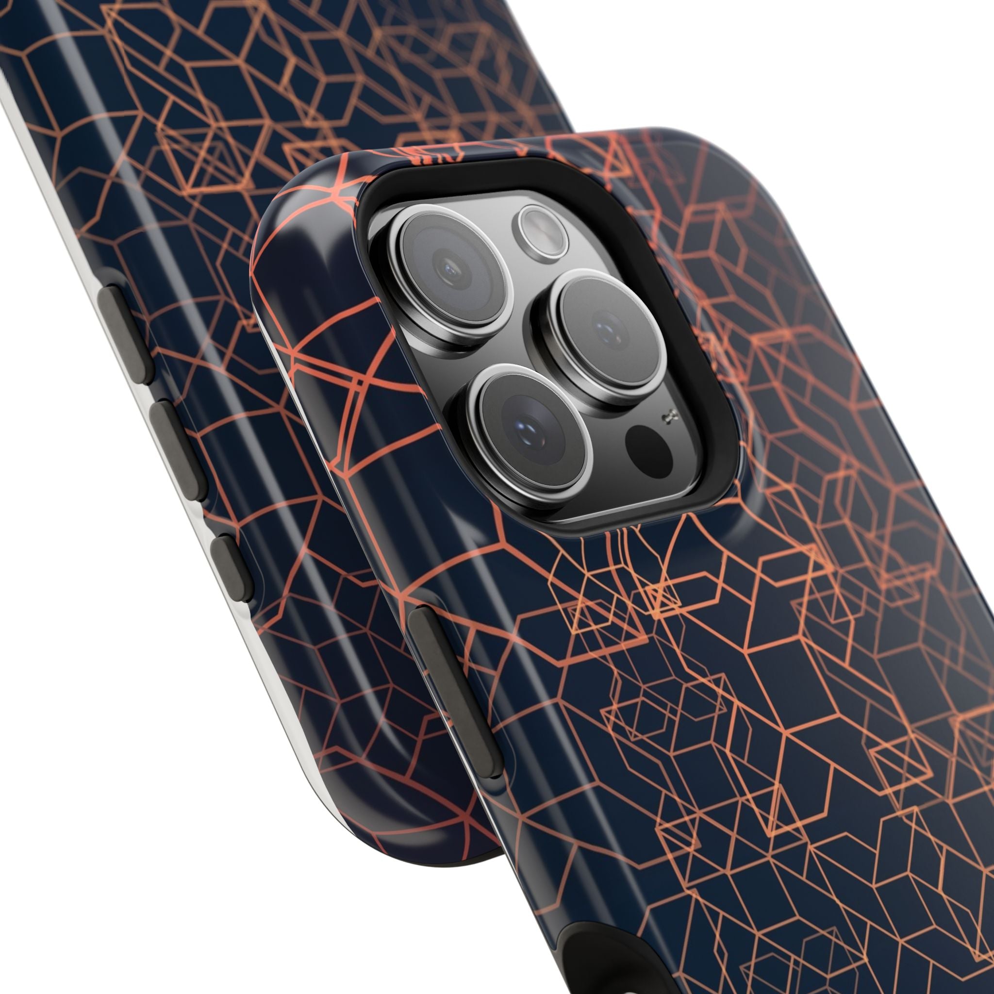 Geometric Pattern Phone Case, Durable Impact-Resistant