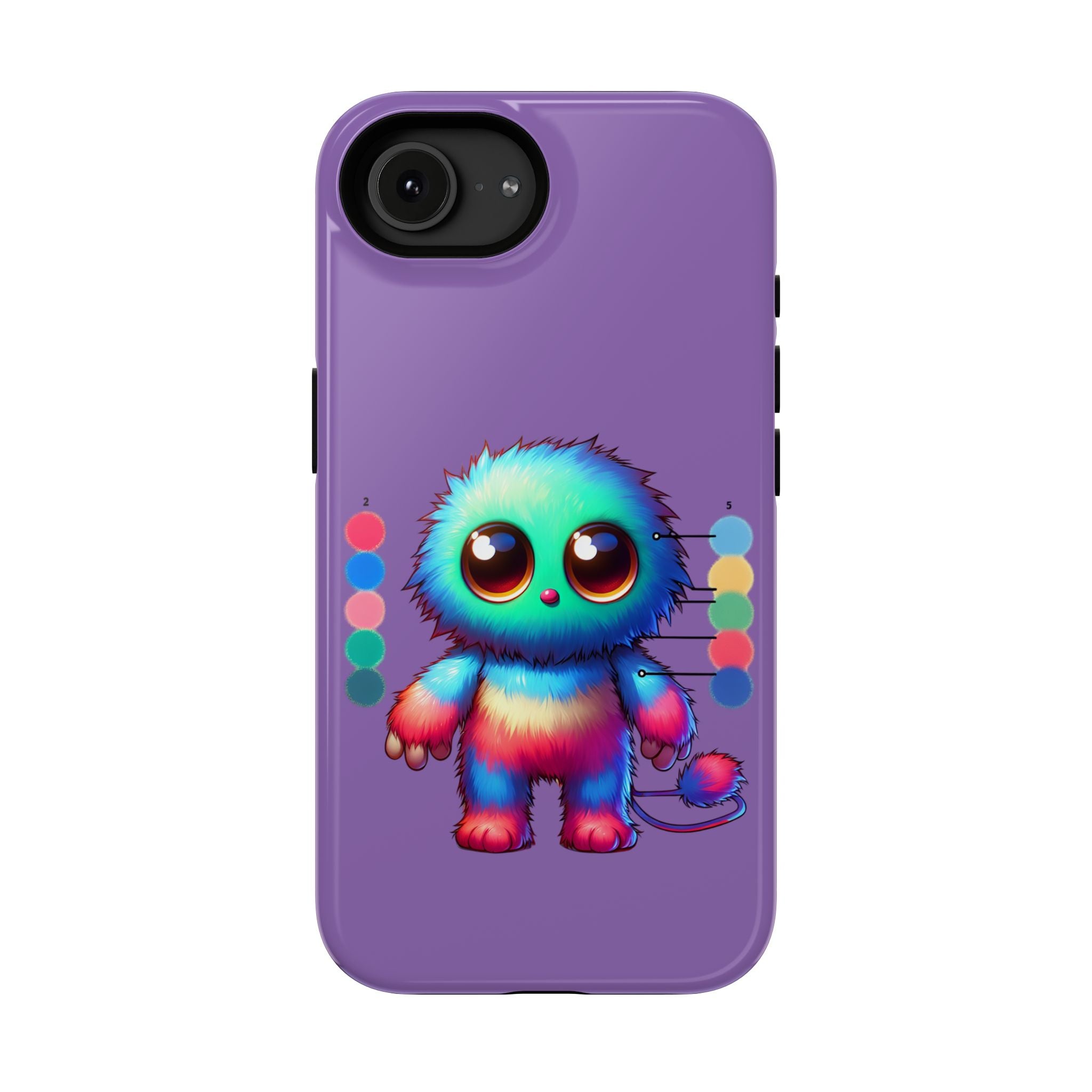 Colorful Cute Monster Impact Resistant Phone Case