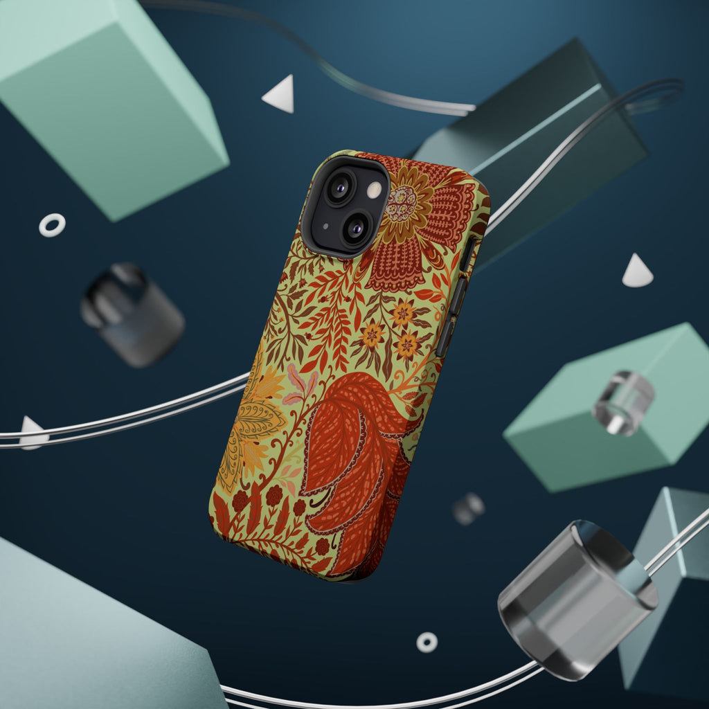 Floral Paisley Magnetic Impact-Resistant Phone Case