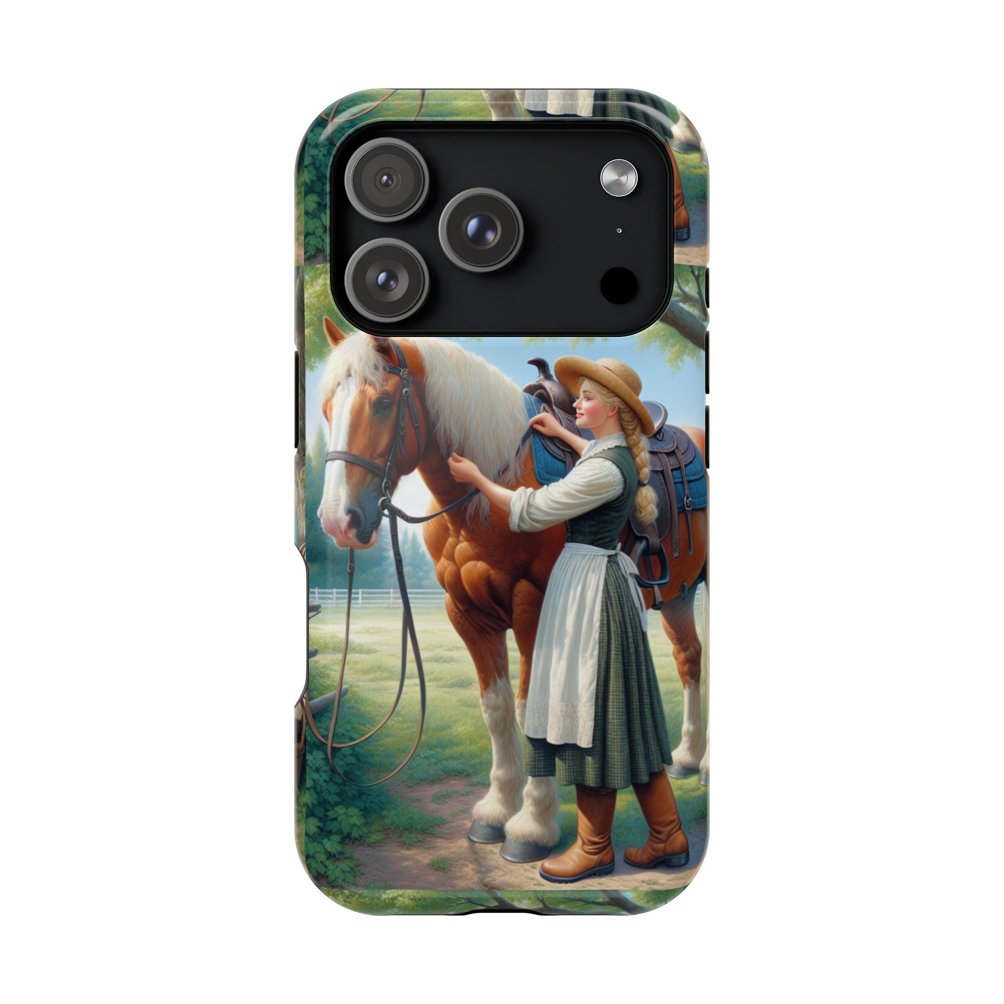 Classic Horse Care Impact Resistant Phone Case