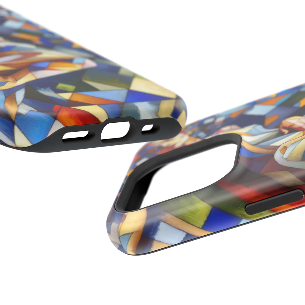 Abstract Stained Glass Dragon Impact Phone Case