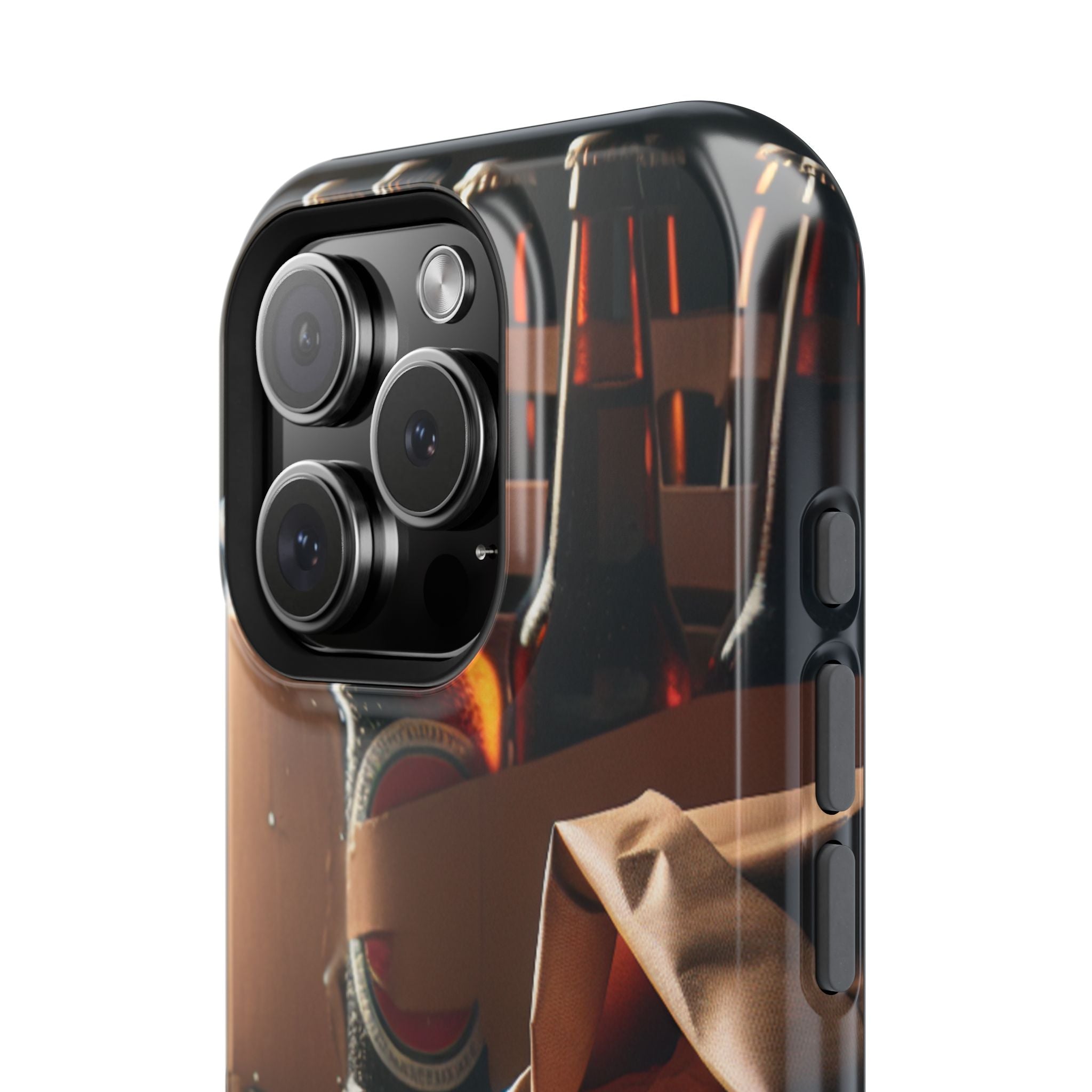 Impact Resistant Phone Case - Beer and Chips Design