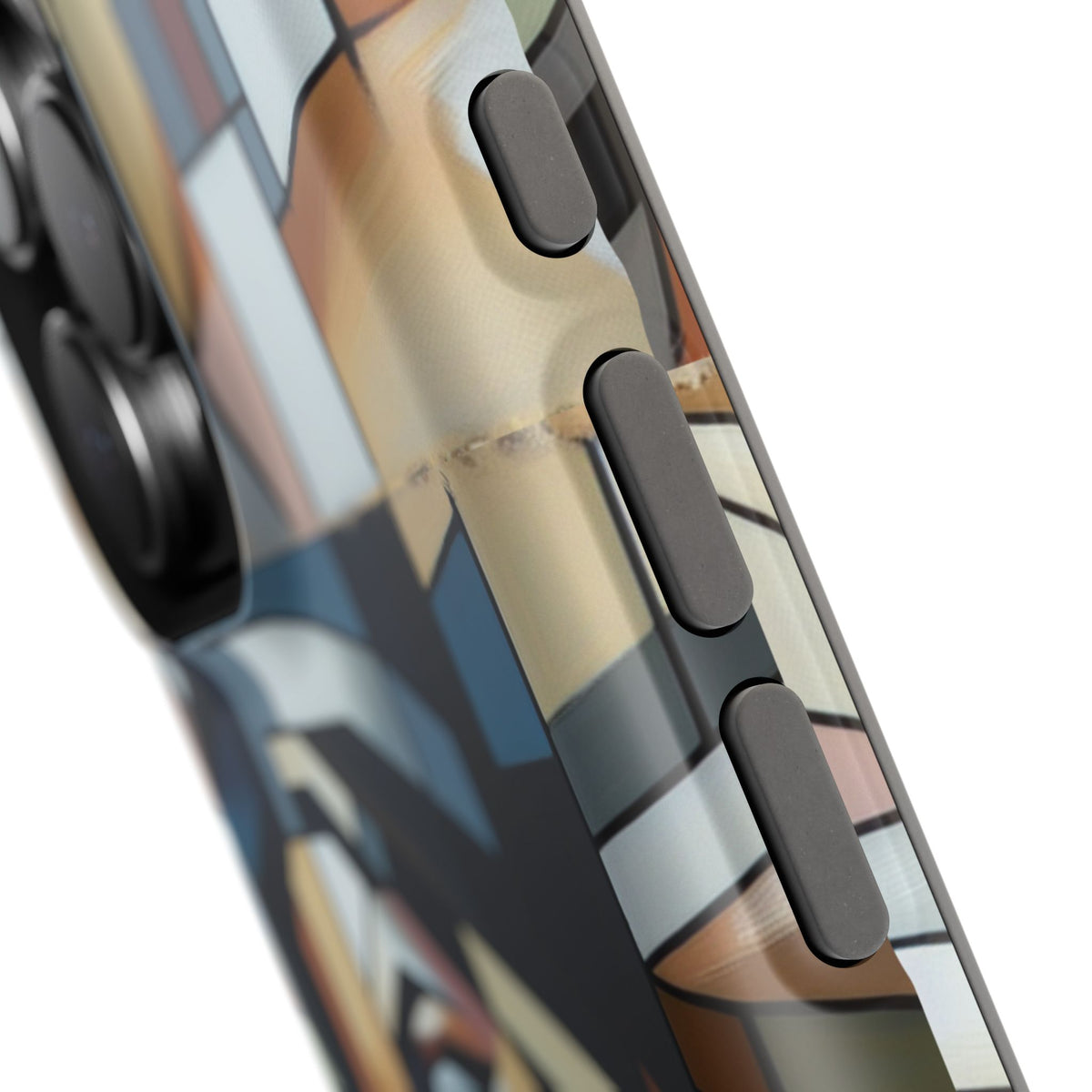 Impact-Resistant Case — Geometric Stained-Glass Woman Phone Cover