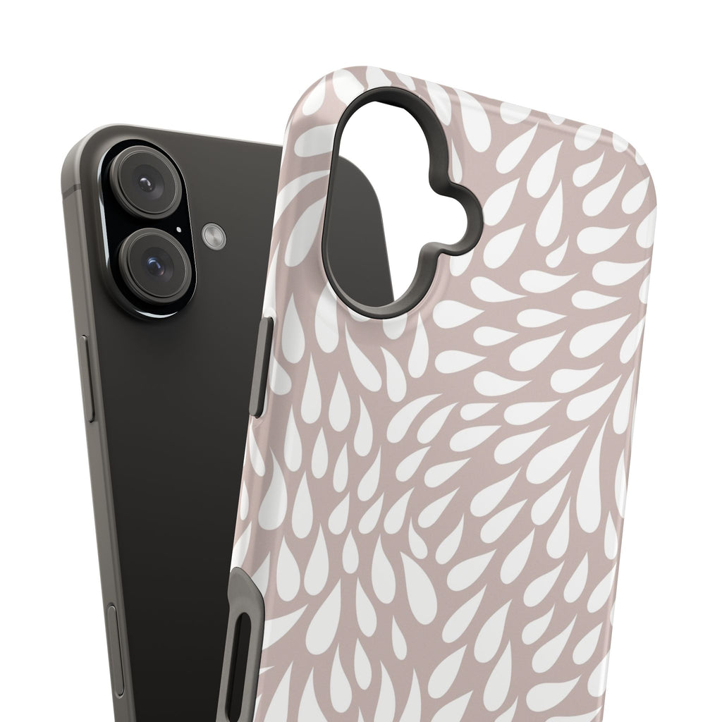 Neutral Petal Teardrop Design Magnetic Durable Phone Case for iPhone/Samsung