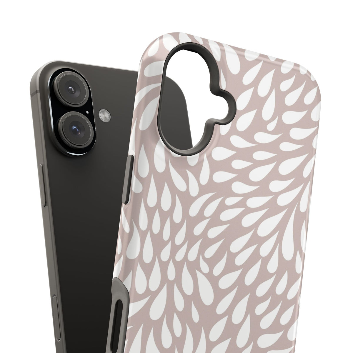 Neutral Petal Teardrop Design Magnetic Durable Phone Case for iPhone/Samsung