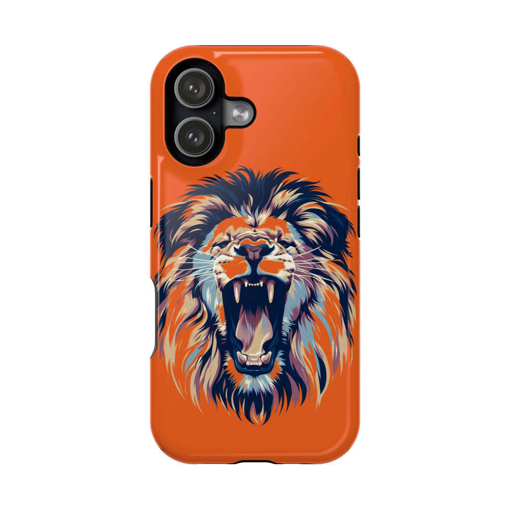 Roaring Lion Impact Phone Case — Shockproof Orange Protective Cover