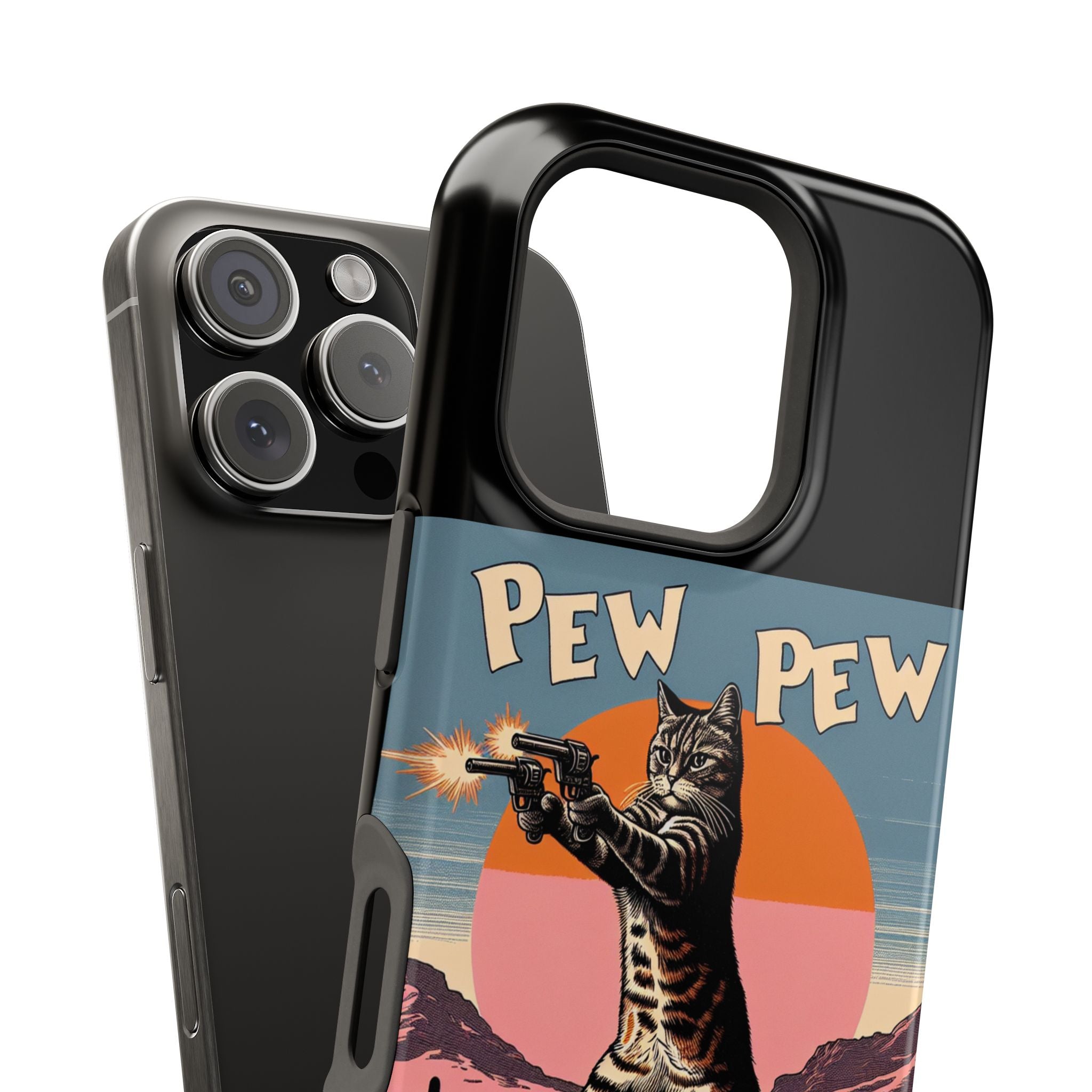 Impact Resistant Phone Case - Pew Pew Kitty