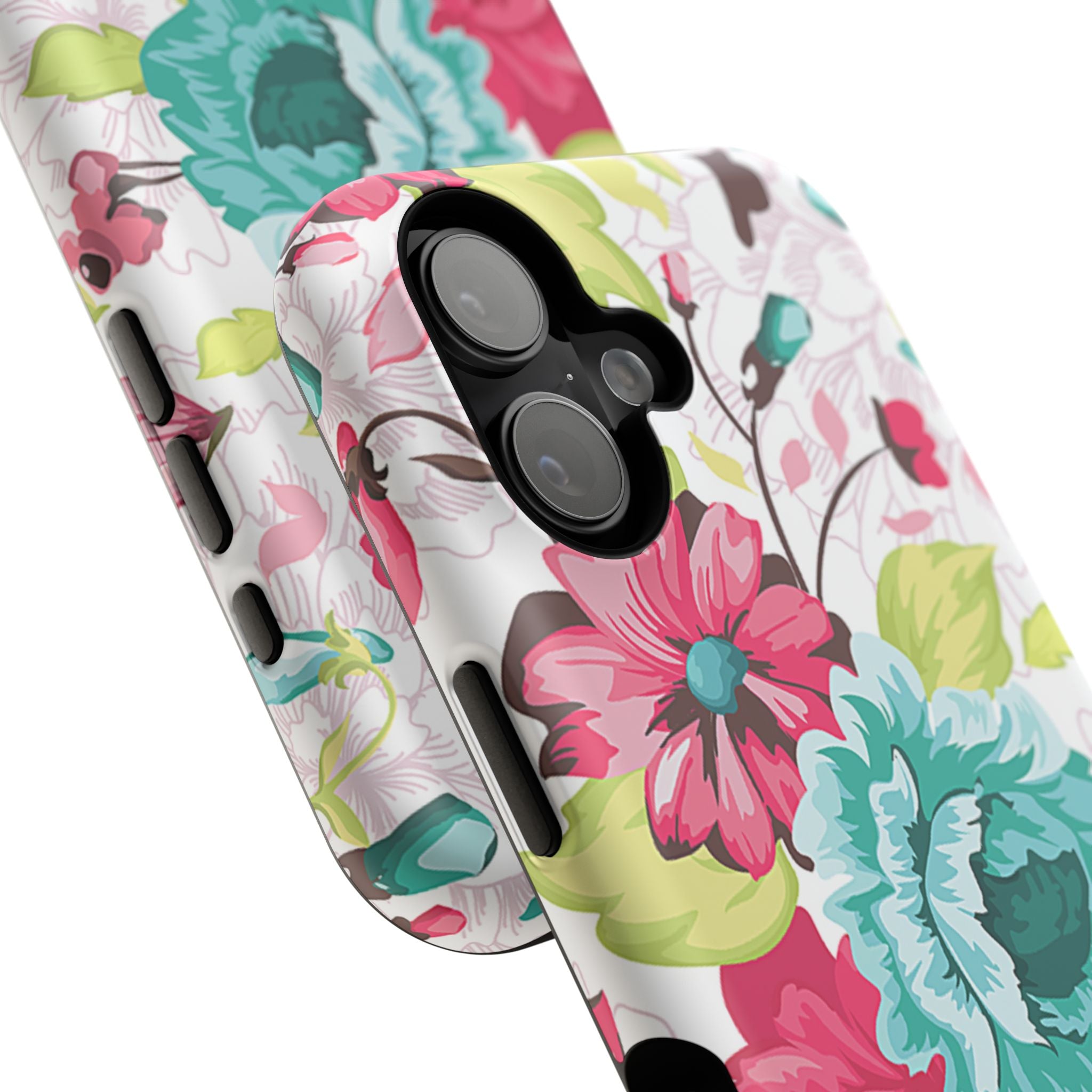 Floral Design Impact-Resistant Case