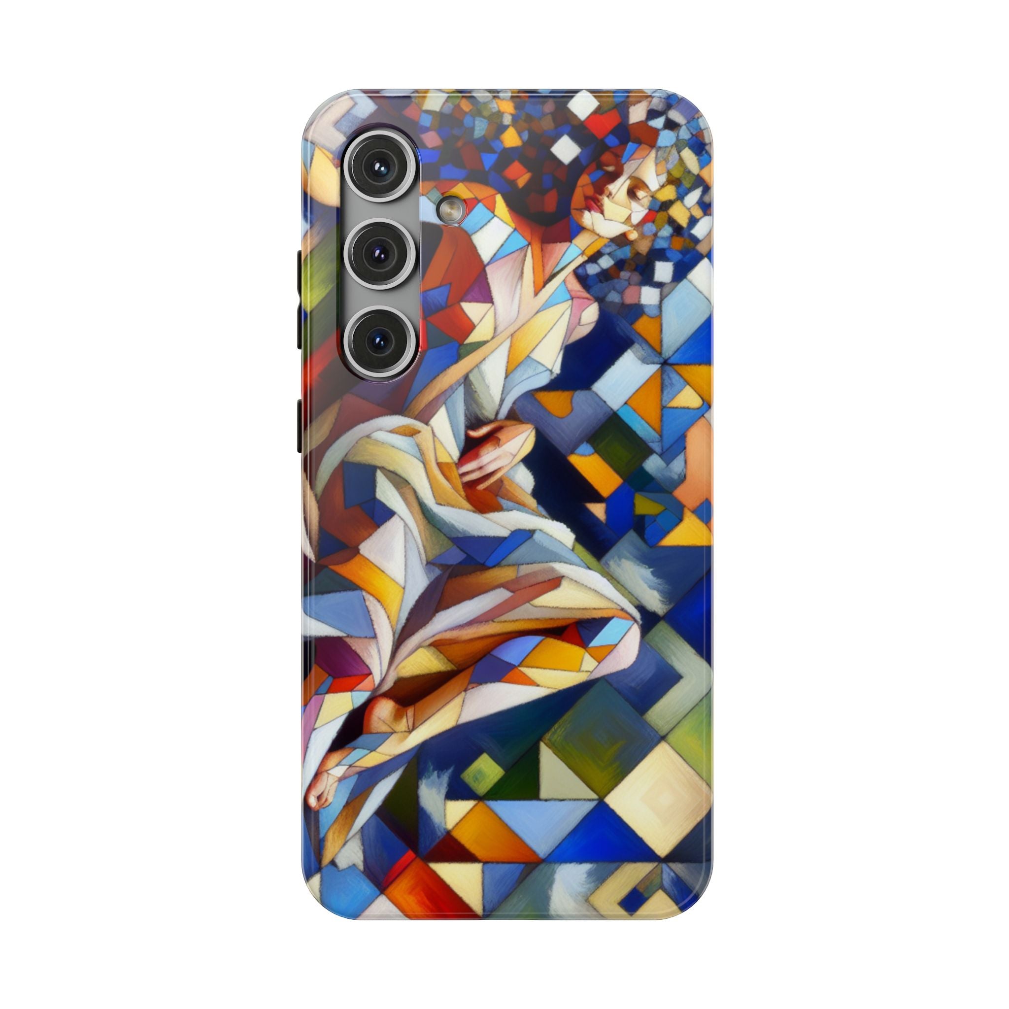 Abstract Stained Glass Dragon Impact Phone Case