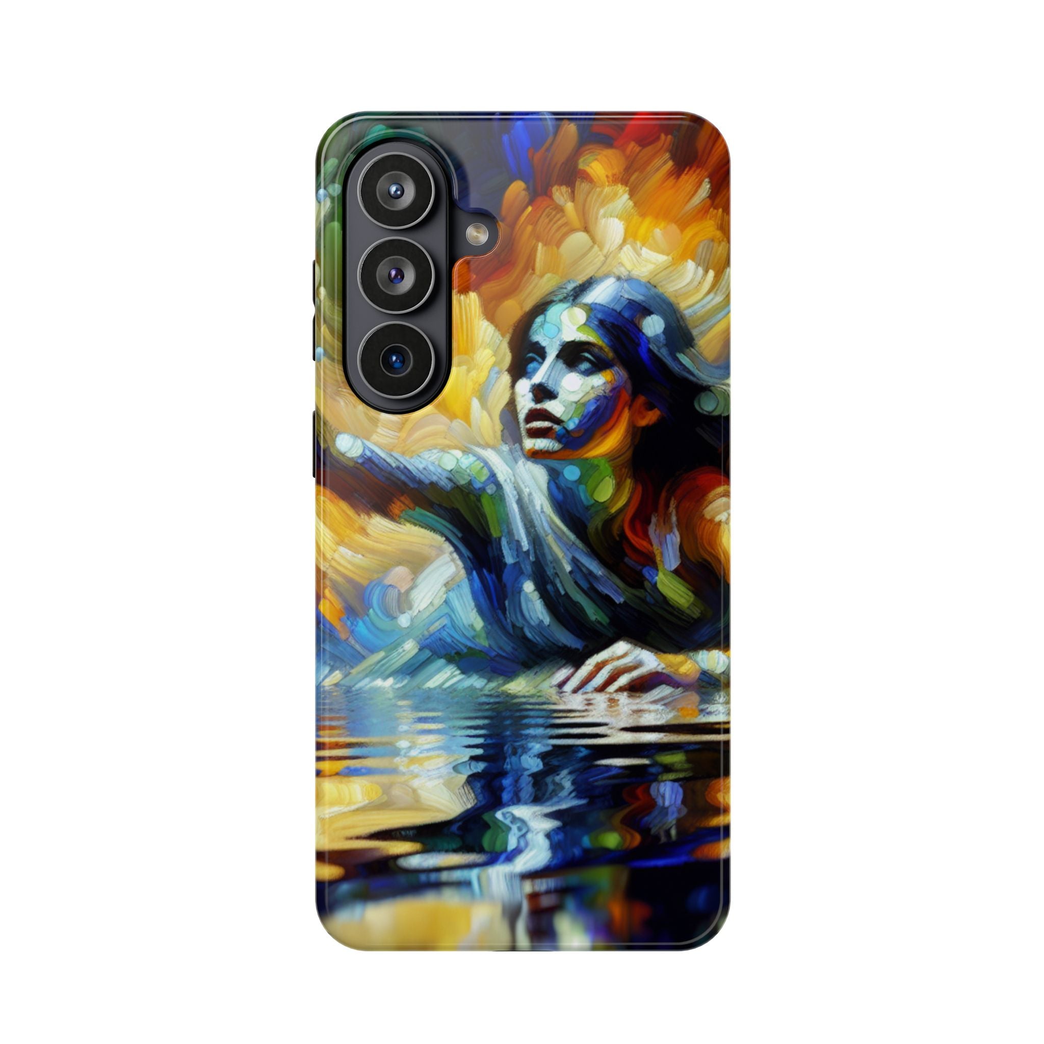 Abstract Woman Impact Resistant Phone Tough Case