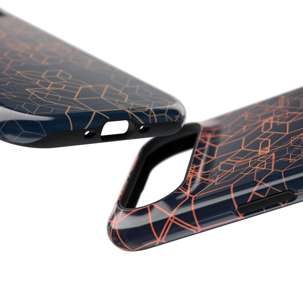 Geometric Pattern Phone Case, Durable Impact-Resistant
