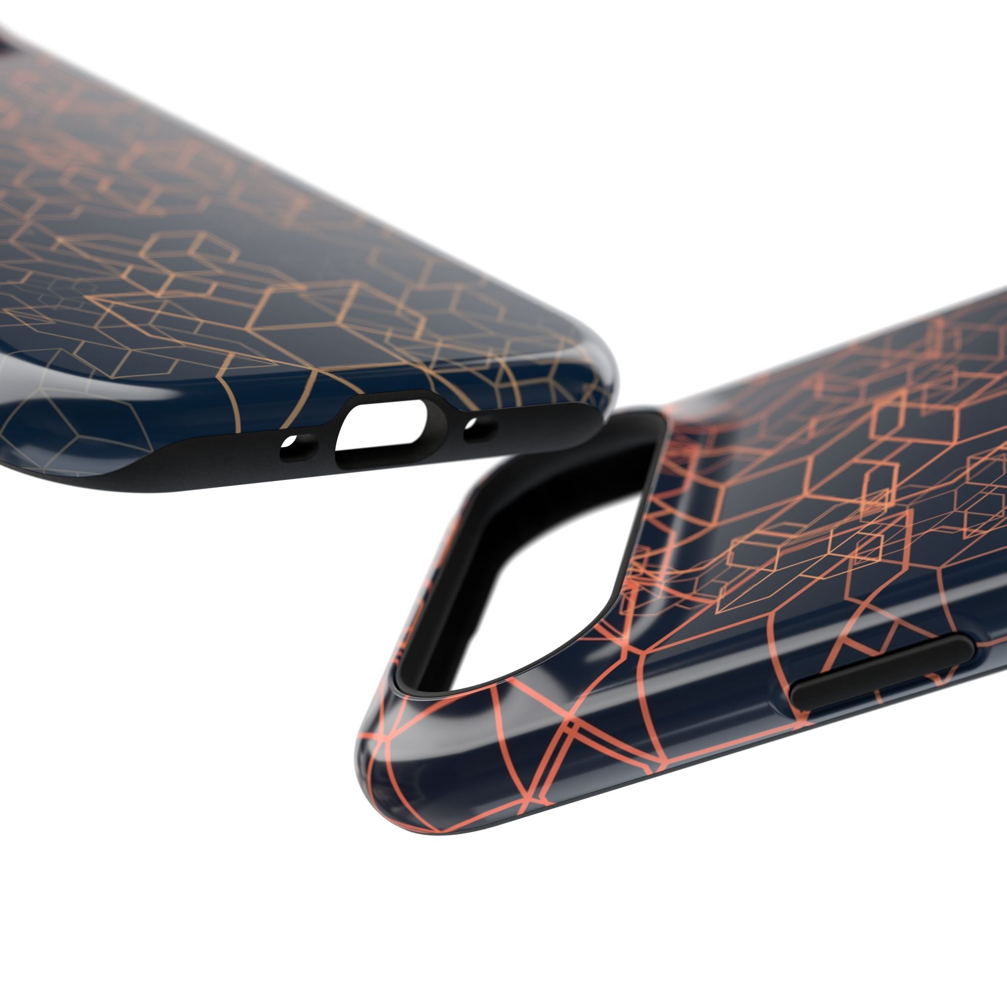 Geometric Pattern Phone Case, Durable Impact-Resistant