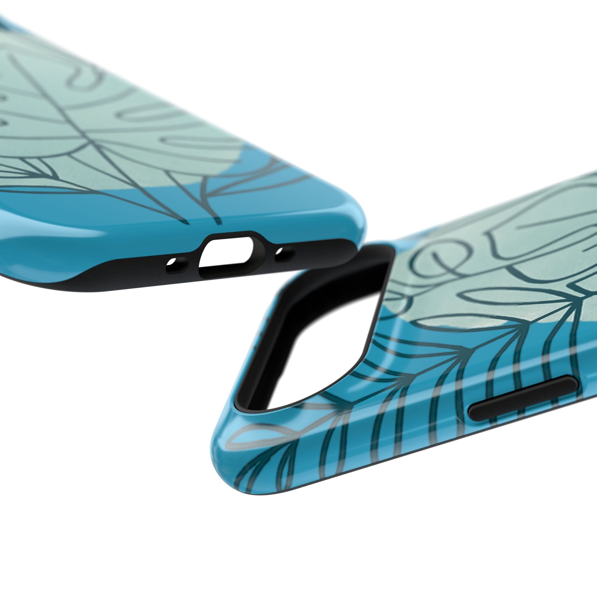 Tropical Floral Phone Case, Impact-Resistant