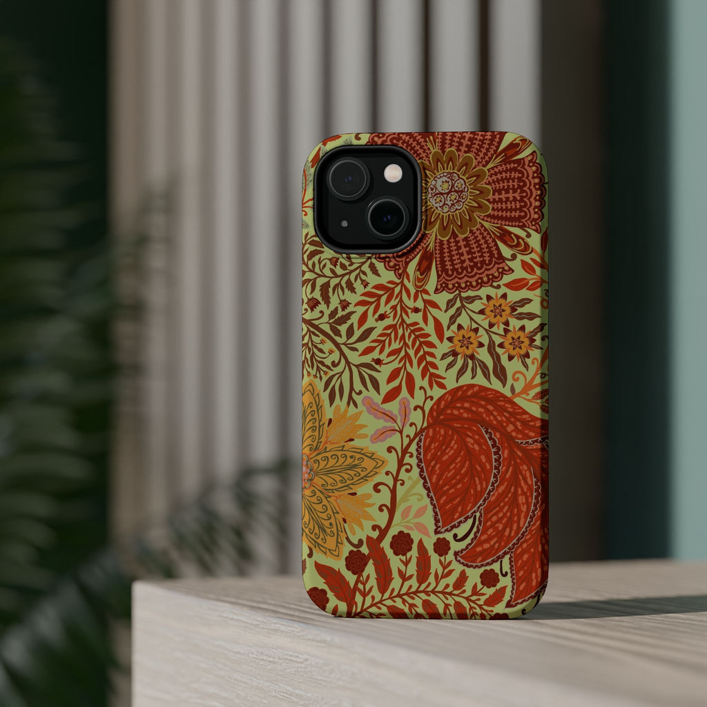 Floral Paisley Magnetic Impact-Resistant Phone Case
