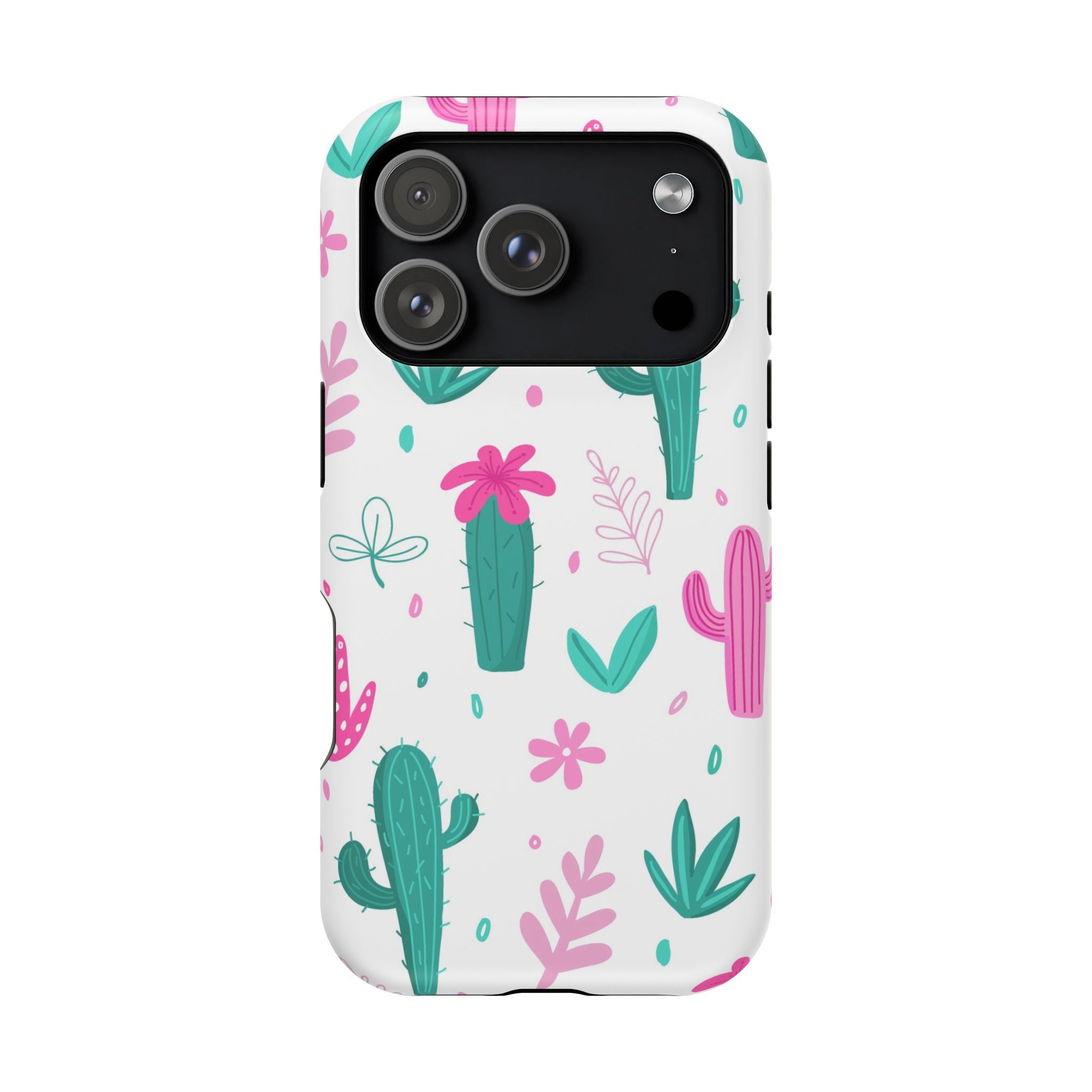 Cactus Pattern Impact Resistant Phone Case