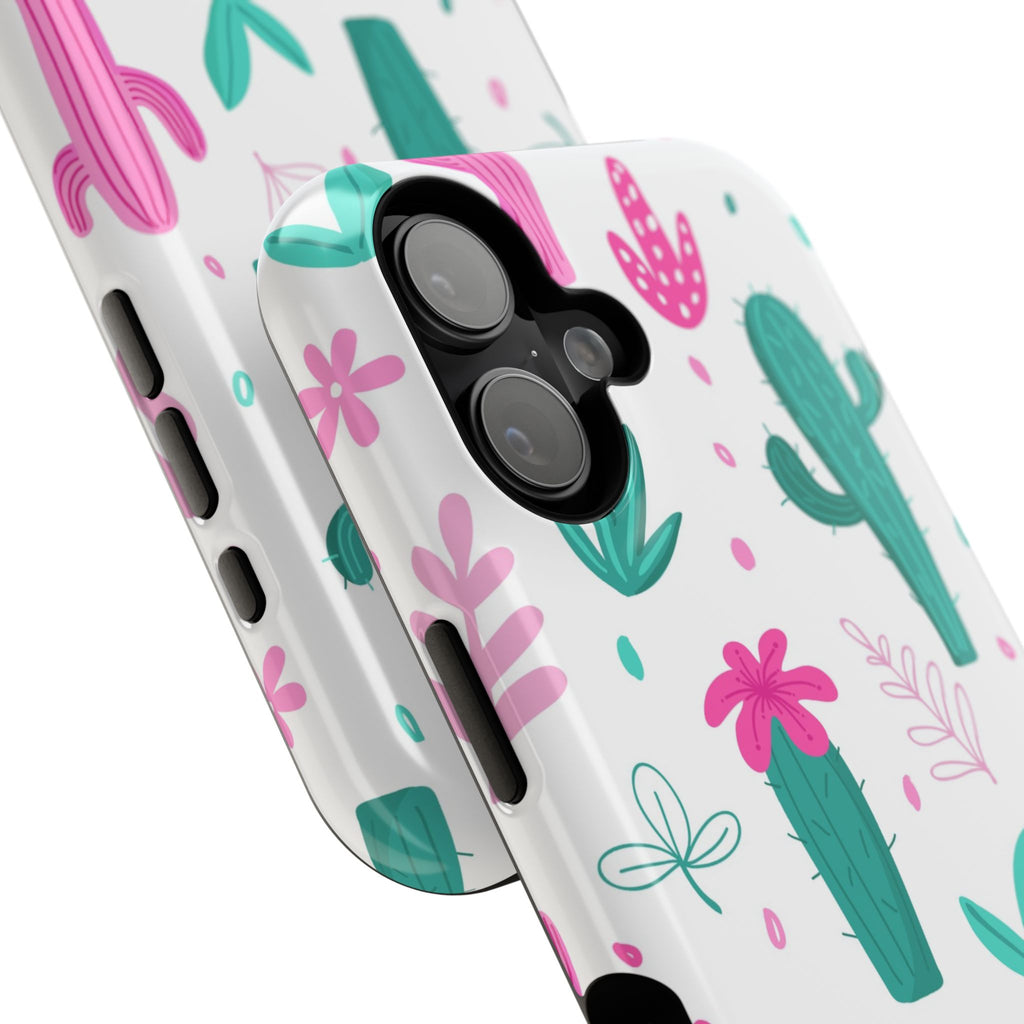 Cactus Pattern Impact Resistant Phone Case