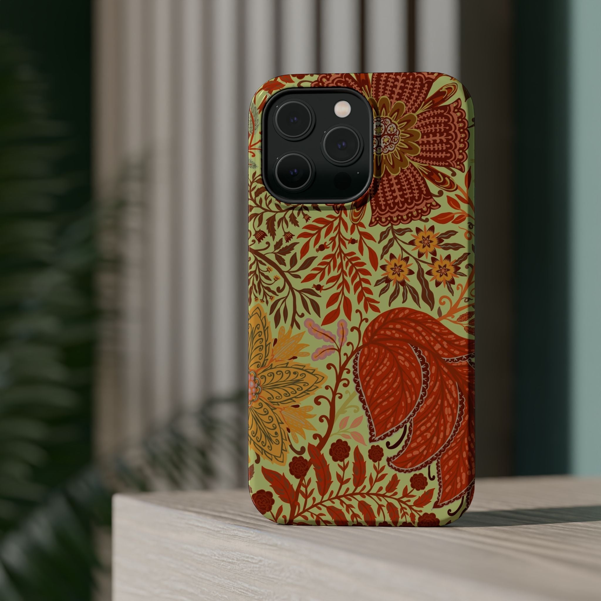 Floral Paisley Magnetic Impact-Resistant Phone Case