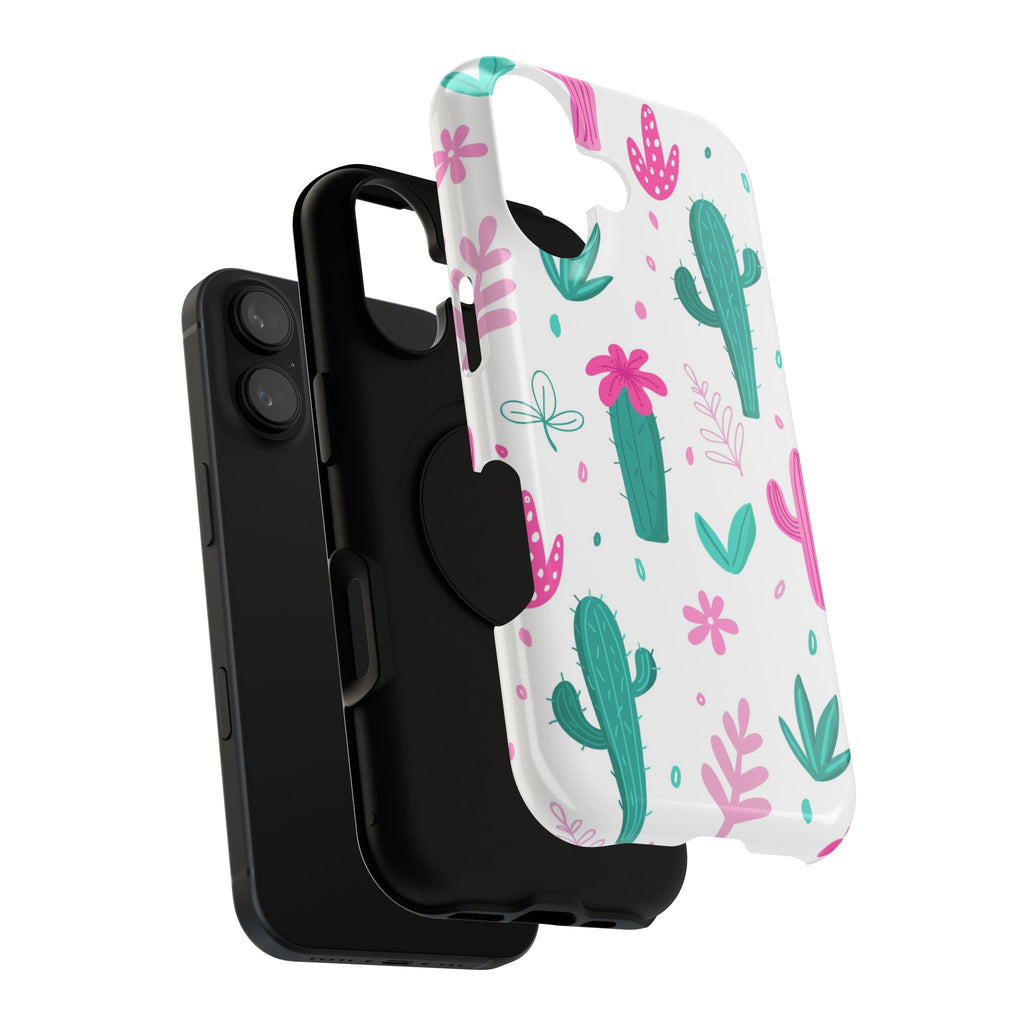 Cactus Pattern Impact Resistant Phone Case