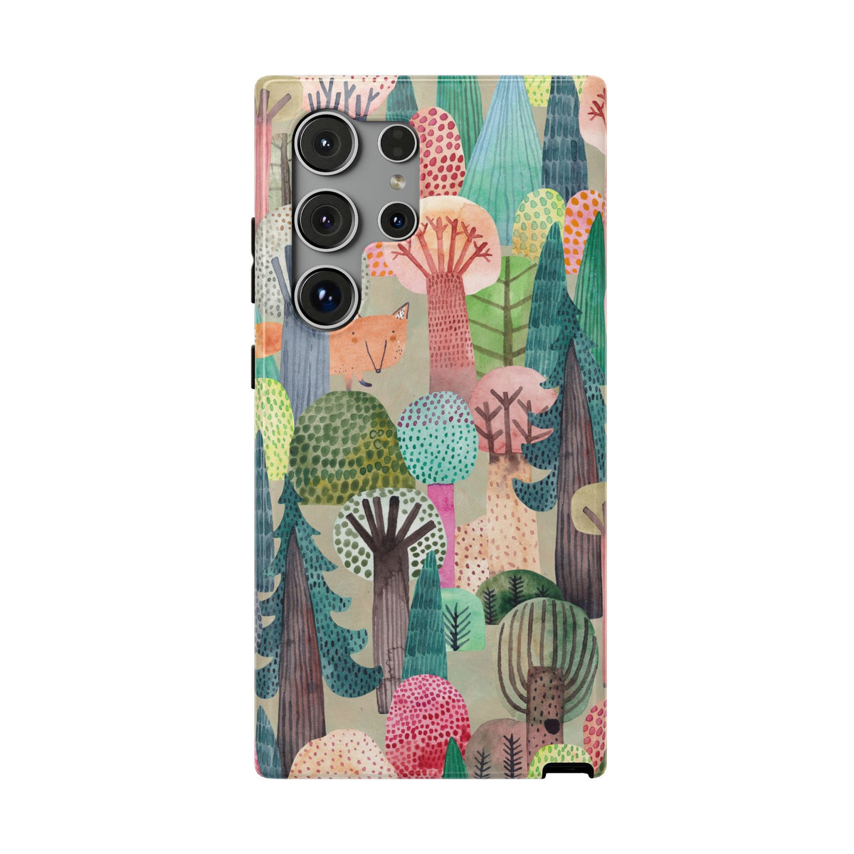 Whimsical Forest Fox Impact Phone Case
