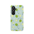 Lime Floral Phone Case, Impact-Resistant