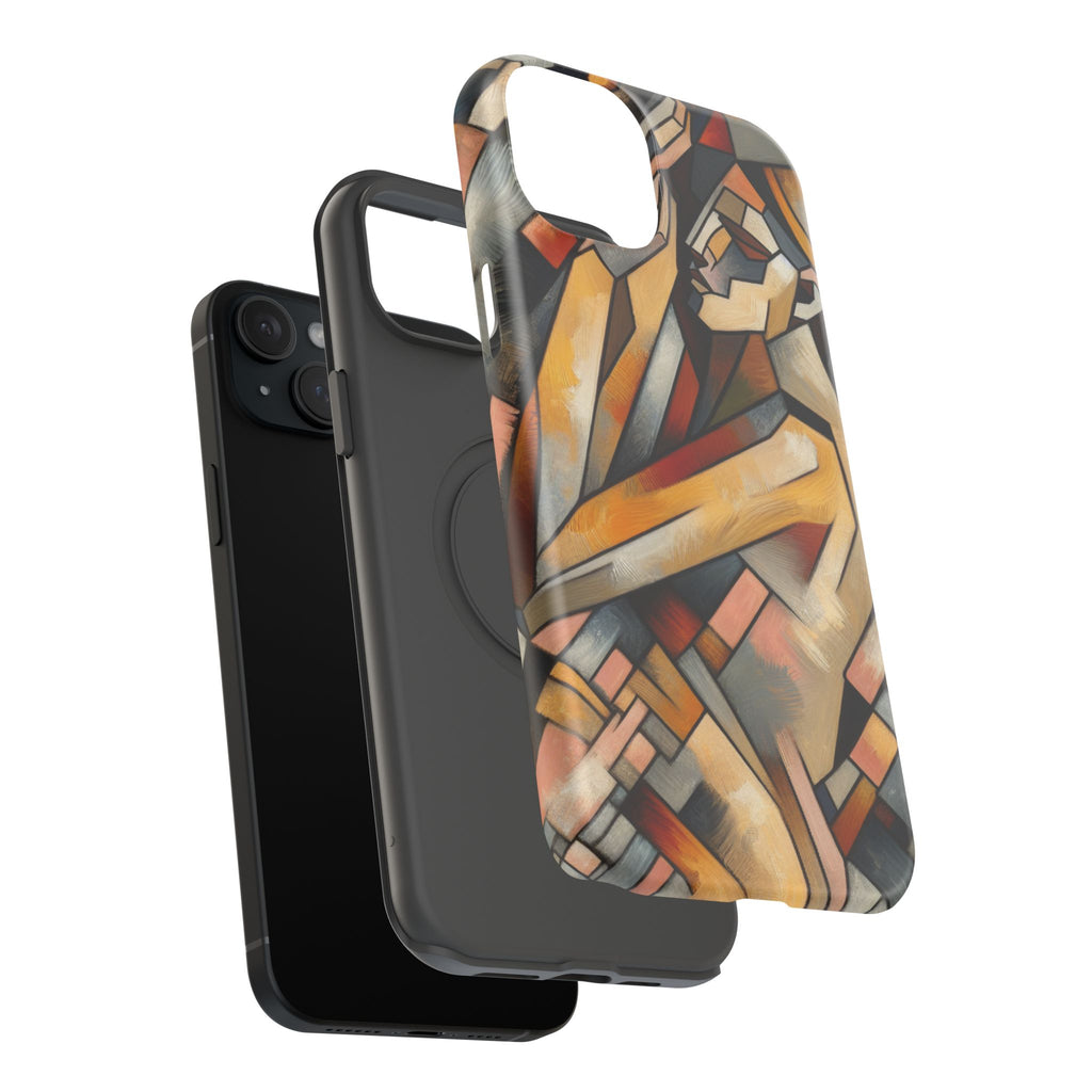 Impact Resistant Phone Case - Woman Abstract Design