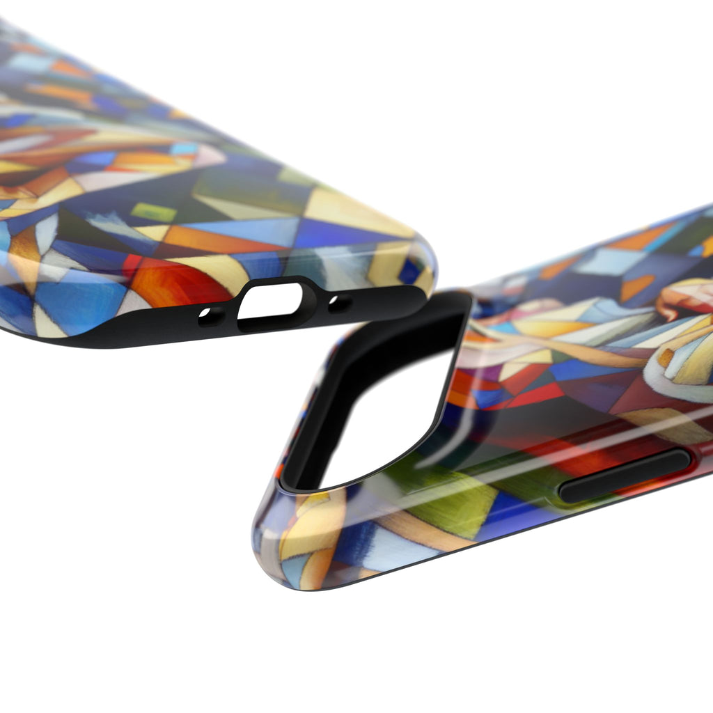 Abstract Stained Glass Dragon Impact Phone Case
