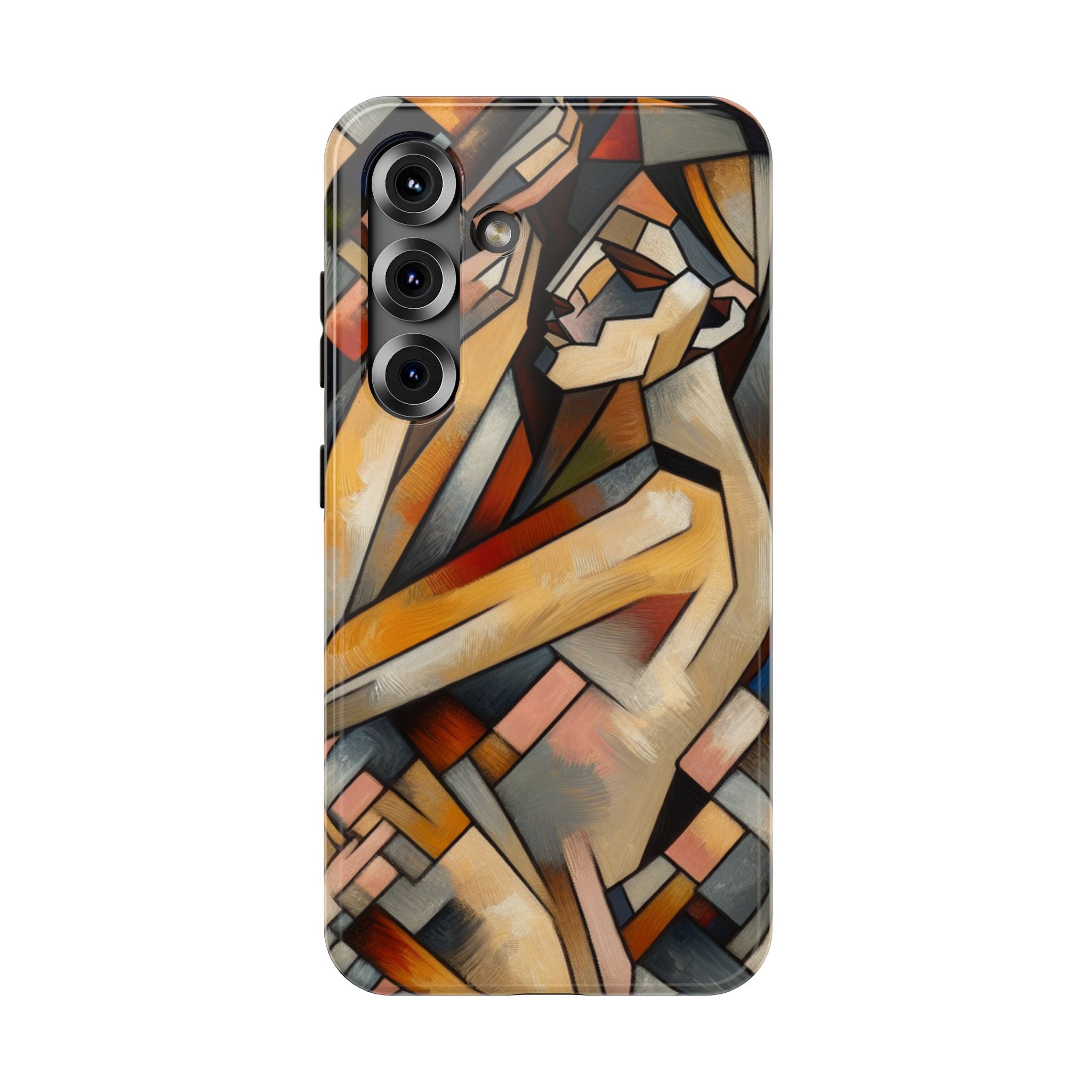 Impact Resistant Phone Case - Sleeping  Woman Abstract