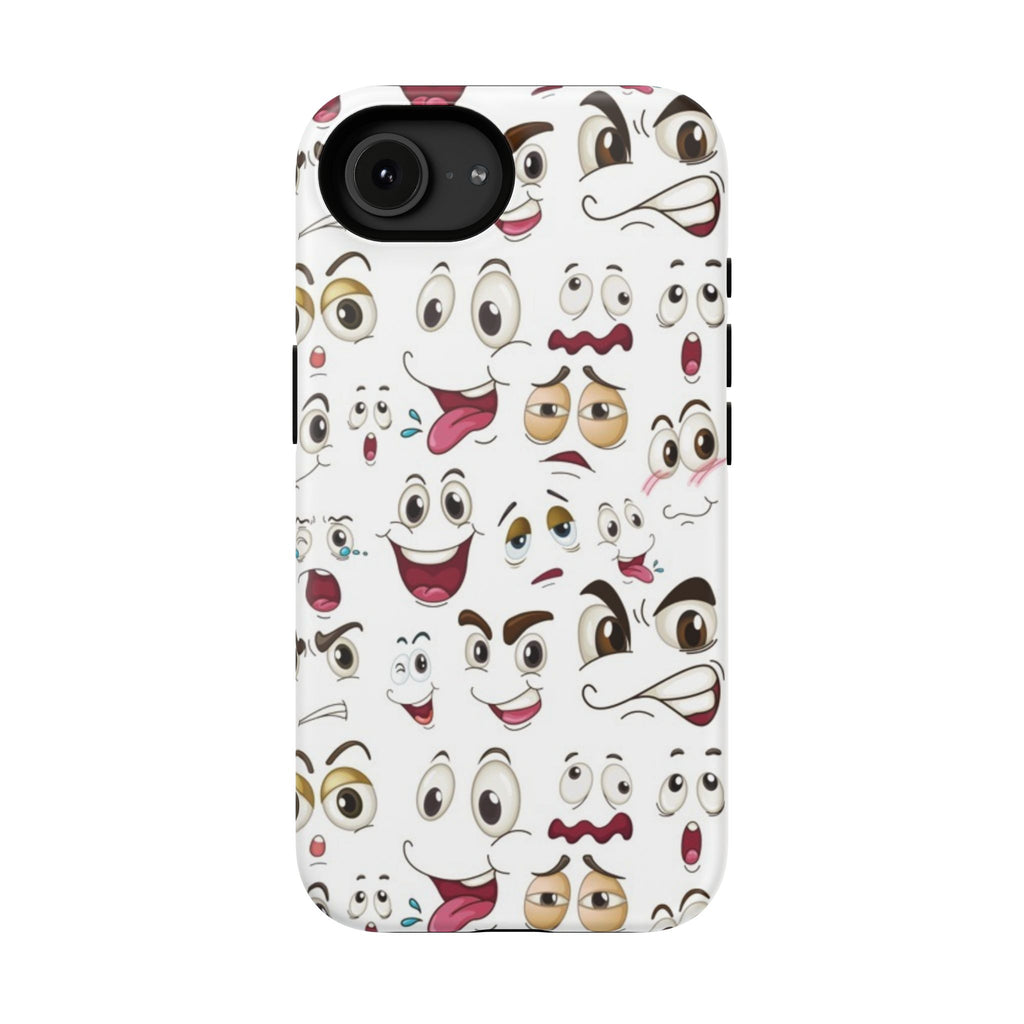 Ghost Emoji Cartoon Cute Phone Case for Galaxy or iPhone