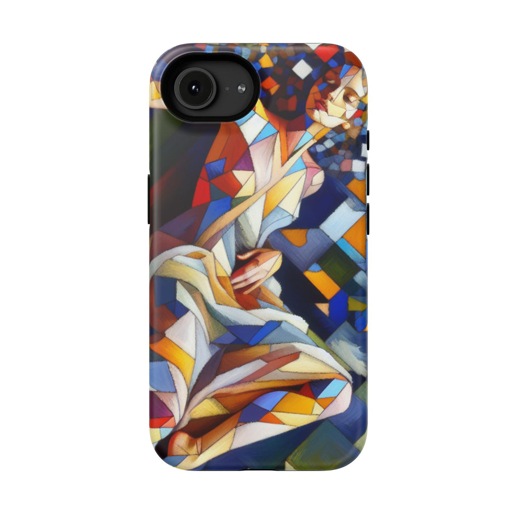 Stained Glass Angel Phone Case - Impact Resistant Art Phone Cover