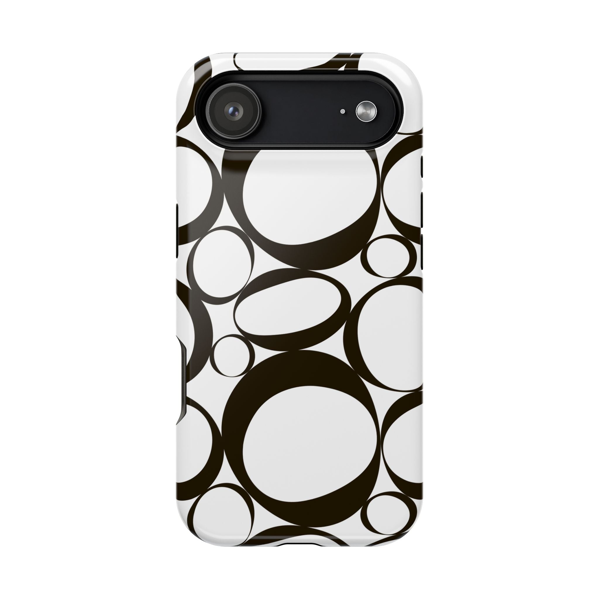 Black & White Impact-Resistant Phone Case - Durable